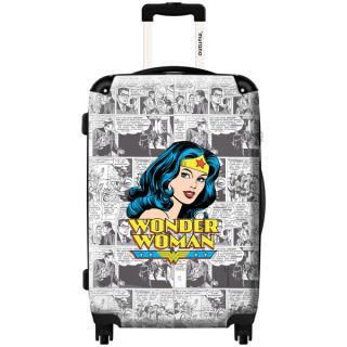 Murano by iKase Wonder Woman Top News 24 inch Hardside Spinner Upright