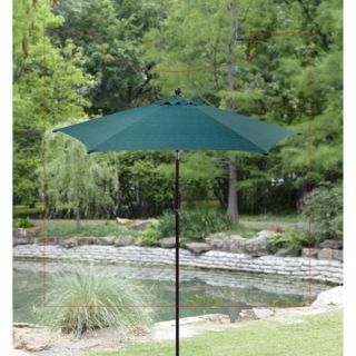 Better Homes and Gardens 9' Round Umbrella, Teal Stripe