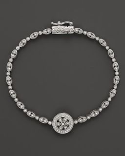 Vintage Inspired Diamond Bracelet in 14K White Gold, .50 ct. t.w.