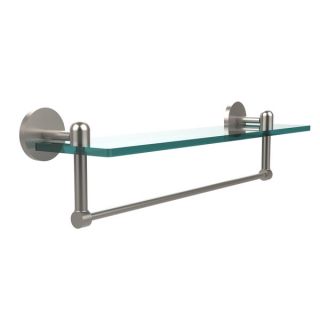 Tango Collection 22 inch Glass Vanity Shelf with Integrated Towel Bar