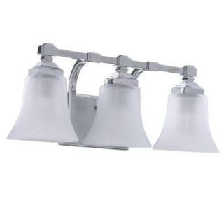 Hampton Bay 3 Light Chrome Bath Light 25123