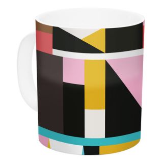 Kaku To by Fimbis 11 oz. Abstract Geometric Ceramic Coffee Mug by KESS