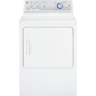 GE 7.0 cu. ft. Capacity DuraDrum Electric Dryer with HE SensorDry in White GTDP490EDWS
