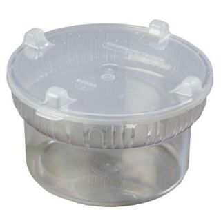 Carlisle 1.90 qt., 7.12 in. Diameter Polycarbonate Gourmet Crock with Lid in Clear (Case of 6) 703907