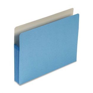 Smead 3 1/2 Expansion Tab File Pocket, Letter, Blue   Office Supplies
