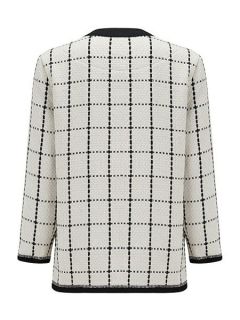 Almost Famous Checkered Jacket White