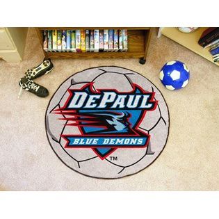 Fanmats DePaul Soccer Ball Rug 29 diameter   Home   Home Decor   Rugs