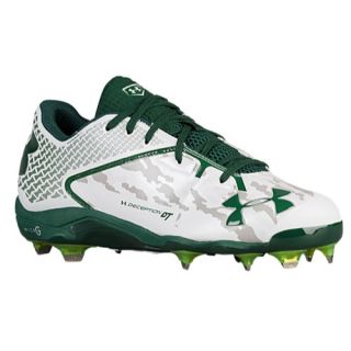 Under Armour Deception Low DT   Mens   Baseball   Shoes   White/Forest Green