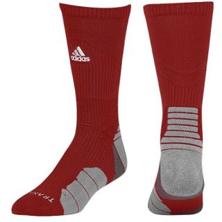 adidas Traxion Menace Crew   Mens   Basketball   Accessories   Power Red/White/Light Onix/Onix