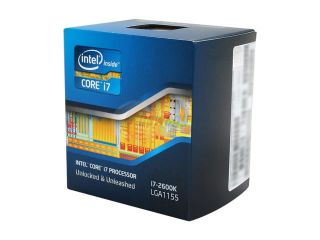 Open Box: Intel Core i7 2600K Sandy Bridge Quad Core 3.4GHz (3.8GHz Turbo Boost) LGA 1155 95W BX80623I72600K Desktop Processor Intel HD Graphics 3000