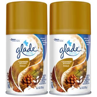 Glade Automatic Spray Refill Cashmere Woods Freshener 12.4 OZ PACK
