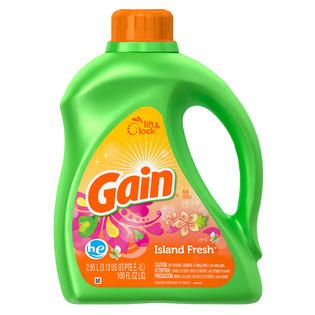Gain with FreshLock HE Island Fresh Liquid Detergent 64 CT