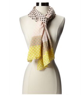 marc by marc jacobs block print scarf pale buff multi