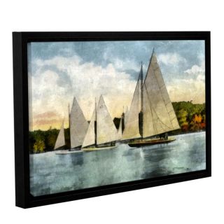 ArtWall Kevin Calkins  Yachting In Autumn  Gallery Wrapped Floater