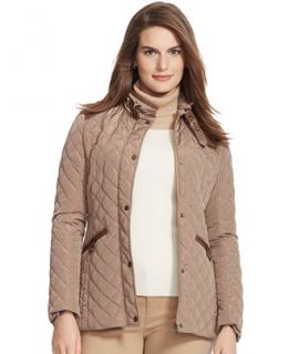 Lauren Ralph Lauren Plus Size Quilted Snap Front Jacket   Coats