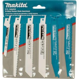 Makita 3/4 in. Reciprocating Saw Blade Assortment Pack (6 Piece) 723086 A A