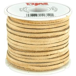 Solid Suede Lace .125 Wide 25yd Spool Beige   Home   Crafts & Hobbies