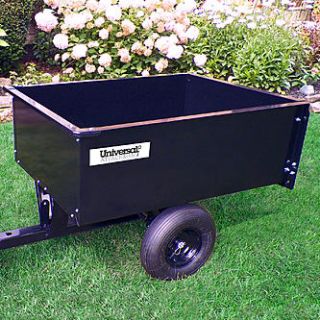 Cu Ft Steel Dump Cart: Pull with any lawn and garden tractor or ATV
