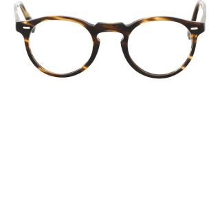 Oliver Peoples Brown & Gold Tortoiseshell Gregory Peck Glasses