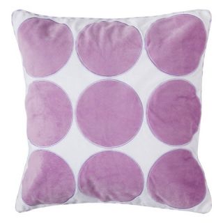 Sheringham Road Maddie Lilac Velour Circles Pillow