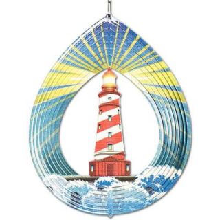 Iron Stop 10 in. Lighthouse Wind Spinner D271 10