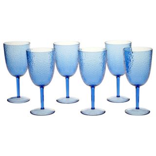 Set of 6 Handcrafted Blown Glass Night Sky Goblets (Mexico)