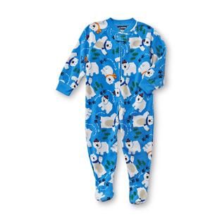 Joe Boxer Infant & Toddler Boys Microfleece Footed Pajamas   Polar