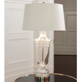 Recycled Glass Urn 31 H Table Lamp with Drum Shade