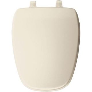 BEMIS Elongated Closed Front Toilet Seat in Biscuit DISCONTINUED 124 0215 346
