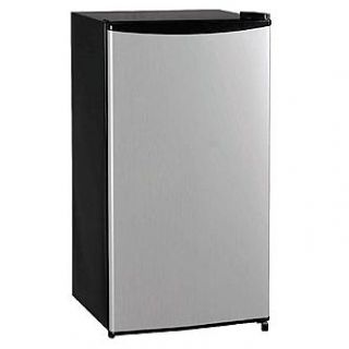 Equator Midea 3.3 cu. Ft. Stainless Steel Defrost Compact Refrigerator