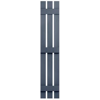 Severe Weather 2 Pack Midnight Blue Board and Batten Vinyl Exterior Shutters (Common: 12 in x 59 in; Actual: 12.38 in x 59 in)