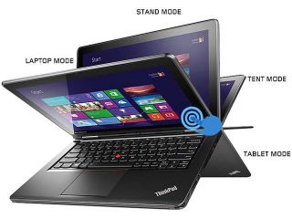 ThinkPad YOGA 2 in 1 Ultrabook    Intel Core i5 4200U (1.60GHz) 4GB RAM 128GB SSD 12.5" Full HD Touchscreen Windows 8.1 (20CD0032US)