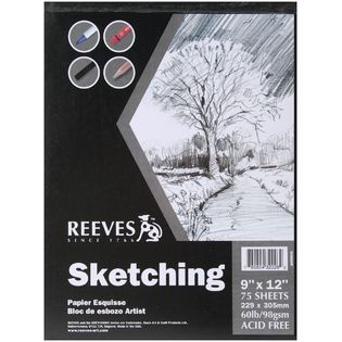 Reeves Newsprint Paper Pad, 9X12, 150 Sheets 32lb