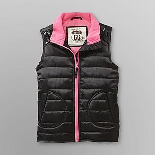 Route 66   Girls Puffer Vest   Sequins