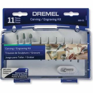 Dremel 689 01 11 Piece Carving/Engraving Kit