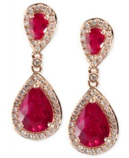 Rosa by EFFY Ruby (2 5/8 ct. t.w.) and Diamond (1/3 ct. t.w.) Drop