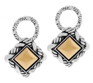 JAI Sterling & 14K Trellis Earring Charms —