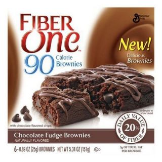 Fiber One 90 Calorie Chocolate Fudge Brownies 6 ct