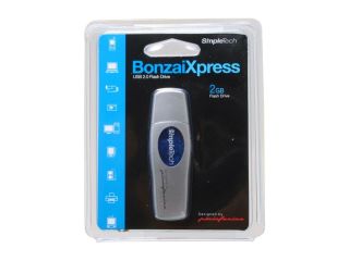 SimpleTech BonzaiXpress 2GB Flash Drive (USB2.0 Portable) Model STI UFD/2GB