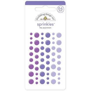 Monochromatic Sprinkles Glossy Enamel Sticker Dots 54/Pkg Lilac   Home