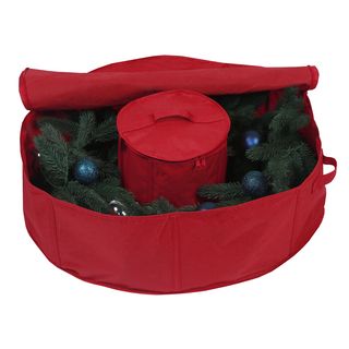Holiday 30 inch Wreath Bag with Center Storage