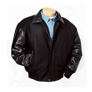 Burk'S Bay 5320 2M Medium Wool and Premium Lamb Jacket in Black