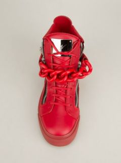 Giuseppe Zanotti Design Chain Detail Hi top Sneakers