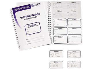 C line 97030 Visitor Badges with Registry Log