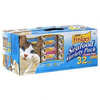 Friskies Wet Seafood Variety Pack Cat Food 32 5.5 oz. Cans