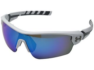 Under Armour UA Rival Satin White/Charcoal Gray Frame/Gray/Blue Multiflection Lens