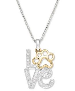 ASPCA® Tender Voices® Sterling Silver and 10k Gold Plated Necklace