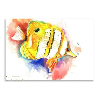 Copperhead Angelfish by Suren Nersisyan Painting Print
