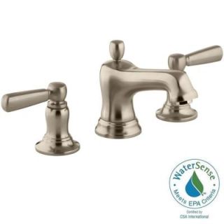 KOHLER Bancroft 8 in. Widespread 2 Handle Low Arc Bathroom Faucet in Vibrant Brushed Bronze K 10577 4 BV