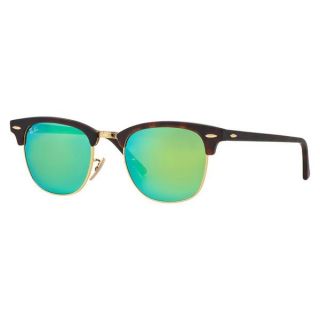 Ray Ban Unisex Clubmaster RB3016 114519 Round Sunglasses   16566234